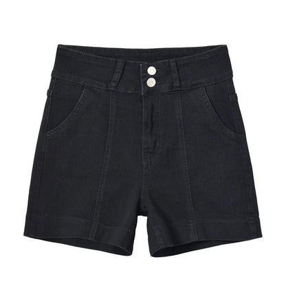 New Summer High Waist Wide Leg Denim Shorts Straight Short Jeans Variety Pants Korean