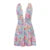 Dress Summer Deep V Neck Low Cut Sleeveless a Line Mini Dress Y2k Sundress Beach Party Clubwear