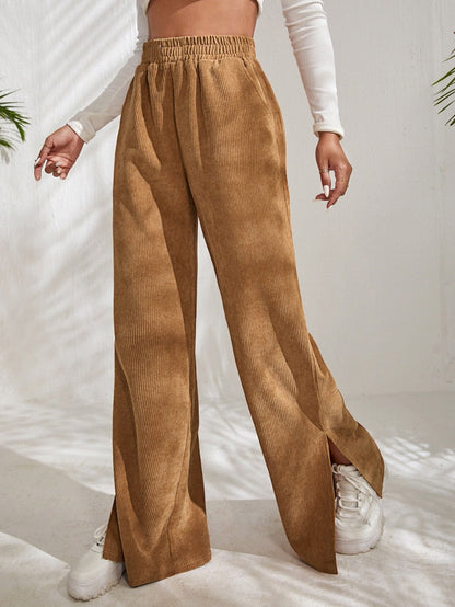 Corduroy Wide Leg Pants