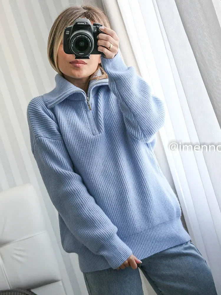 Zip Up Comfy Sweater