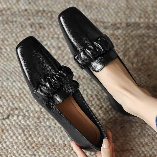 Sheepskin Slipon Flats Soft Comfortable Daily Slim Ballet Flats Shoes for Woman Autumn
