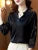 Spring Summer Blouses Shirts Lady Three Quartz Sleeve V-neck Embroidery Blusas Tops