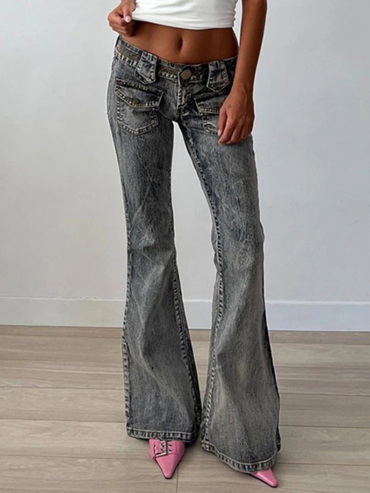 Retro High Waisted Jeans Woman Autumn Winter Loose Slouchy Jeans Femme Street Slim Denim Pants Woman Bottomn