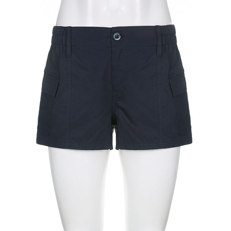 Low Waisted Shorts Harajuku Retro Basic Sporty Bottom Biker