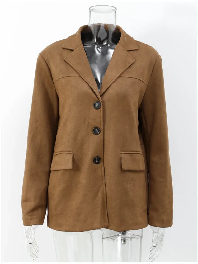 Pocket Jackets for Winter High Street Lapel Commute Winter Outwear Coat