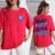 Enjoy the Little Things Slogan Letter Printed T-shirts Loose Oversized Clothing Personality Street Short Sleeves