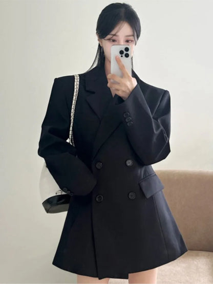 Autumn New Blazer Coats for Long Sleeve Office Lady Korean Loose Street Trends Blazers Jacket