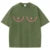 Summer Cotton Washed T Shirts Heart Funny Graphic T-shirt Y2k Loose Retro Short Sleeve Tee Hip Hop