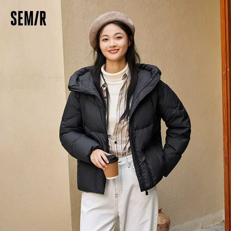 Down Jacket Mid-length Waterproof and Warm Winter Oversize Hooded Versatile Coat