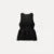 Black Pant Suit V-neck Sleeveless Ruffles Tank Tops Loose Trouser Female 2 Pieces Lady Outfits New