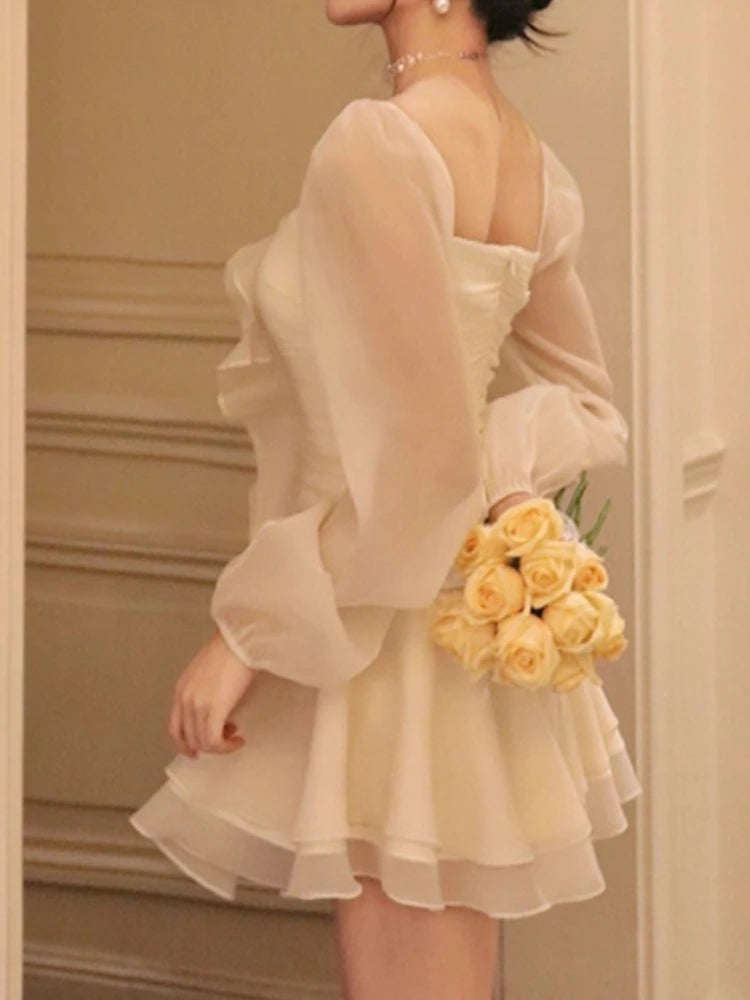 New Aline Mini Dress Party Birthday Evening Vestidos Female One Pieces Robe