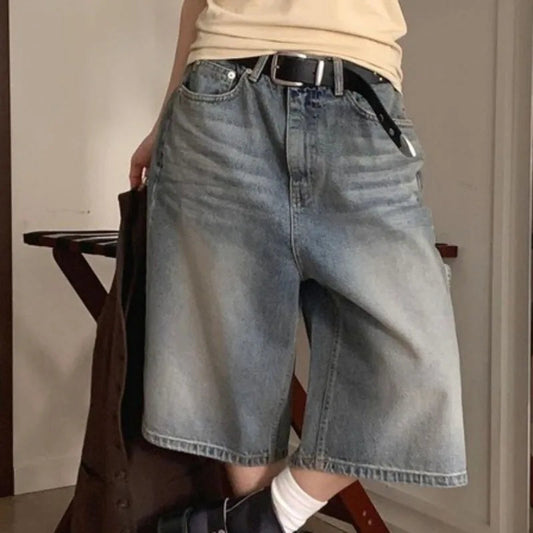Y2k Clothes Denim Cargo Pants Spring Summer Ankle Length Trousers Pantalones De Mujer