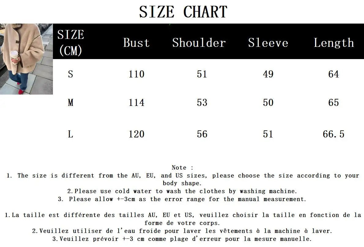 Pocket Fleece Jacket Coat Single Breasted Long Sleeve Warm Outerwear Autumn Winter Jackets New