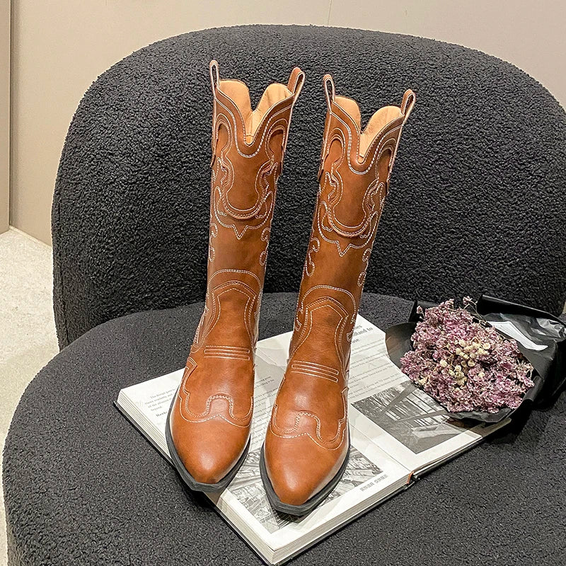 New Short Boots Autumn Shoes for Pointed Toe Heels Boots Outdoor
