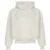 Turtleneck Buckled Hooded Coat Faux Lamb Wool Thick Warm White Zipper Jacket Outfits Winter