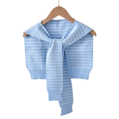 Shrugs Shoulder Shawl Fall Outwear All-match Candy Colors Knit Scarf-collar Harajuku Korean Sweet
