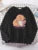 Cat Is Looking at the Cup Sweatshirt Female Fleece Hoody Crewneck Hoodies Pullover Oversize Sportswear