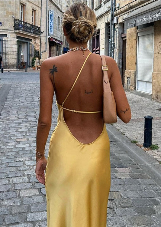 Satin Maxi Dress
