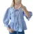 Babydoll Tops Y2k Clothing Summer Ruffled Collar Lace Up 3/4 Sleeve Loose Blouses Shirts 2000s Clothes