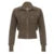 Y2k Corduroy Jacket Autumn 2000s Brown Zip Up Coat Pocket Detail Slim Fit Outerwear