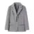 Long Hairy Shaggy Blazer Boyfriend Front Pockets Loose Oversized Suit Coat Pink 4 Colors