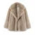 Winter Exclusive Lapel Collar Long Teddy Jacket Coat Brand Cozy Padded Faux Fur Coats Outerwear