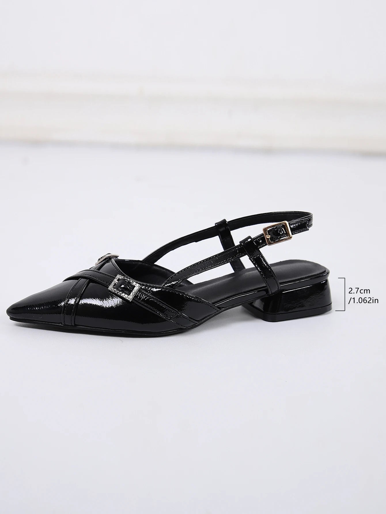 Pointed Toe Slingback Pumps Shoes,closed Toe Adjustable Slingback Dress Shoes for , Bridal Wedding Party Work Shoes