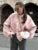 Winter Sweater Jackets for Long Sleeve Loose Patchwork Cardigan Coat Female Outwear
