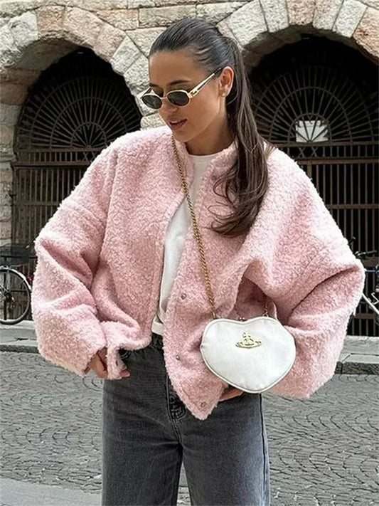 Winter Sweater Jackets for Long Sleeve Loose Patchwork Cardigan Coat Female Outwear