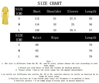 Pocket Blouse Two-piece Set Single Breasted Short Sleeve Blouse+elastic Waist Long Skirts Skirts Sets