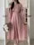 Korean Autumn Midi Dresses for Long Sleeves V-neck A-line Dress Office Lady Clothing New