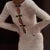 Hollow Slit Long Dress ’s Beach Cover-up Dress Floor-length Backless Mermaid Evening Gown Knit Dress