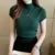 Tops and Blouses Summer Short Sleeve Blouse Blusas Mujer De Moda Turtleneck Knitted Blouse Shirt Tops