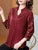 Spring Summer Blouses Shirts Lady Three Quartz Sleeve V-neck Embroidery Blusas Tops