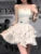 Princess Evening Party Prom Sleeveless Slim Mini Dress A-line Korean Spring Summer New Vestidos Mujer