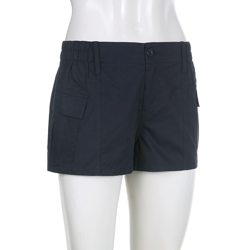 Low Waisted Shorts Harajuku Retro Basic Sporty Bottom Biker