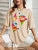 Painted Lady Face Personality Design Print T Shirt Female Street Comfortable T-shirt Soft Tops Breathable Short Sleeve