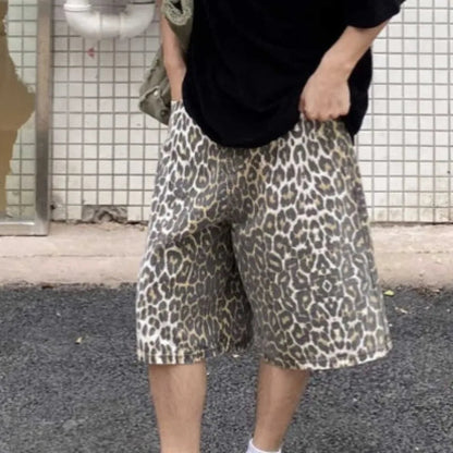 Y2k Clothes Calflength Pants Leopard Spring Summer Loose Pantalones De Mujer Trousers