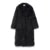 High Street Feathers Eco Fur Coat Winter Lapel Faux Fox Fur Jacket Long Fluffy Fur Overcoat Female