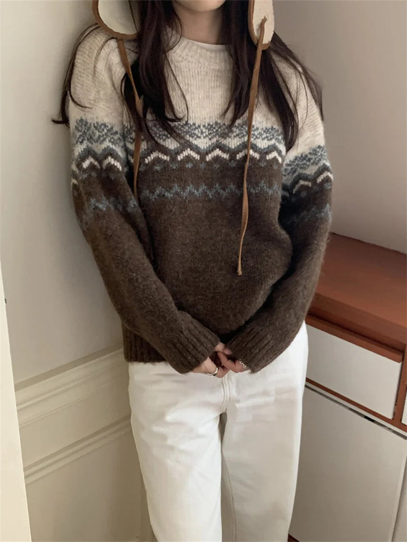 Warm Sweaters Loose New Office Lady Soft Daily Ol Winter Knitted Pullovers
