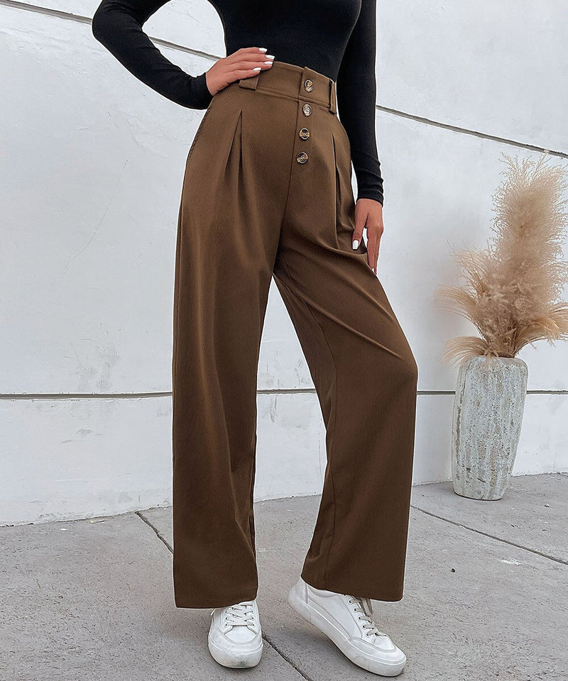 Button Front Pants