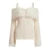 Outfits Harajuku Cosplay Sweater Kawaii Lace Trim Off Shoulder Pullovers Y2k Aesthetic Long Sleeve Jumpers