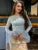 Mesh Ruffled Patchwork T-shirt Top for Long Sleeve High Waist Cropped Top Pullover Female Slim Y2k Top