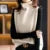 Spring and Autumn ’s Turtleneck Knitted Sweater Sleeveless Pullover Vest Loose Versatile Western Style Top