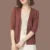 Thin Knitted Cardigan Summer Ice Silk Sun Protection Coat ’s Short Knit Sweater Hollow Out Shawl Jacket