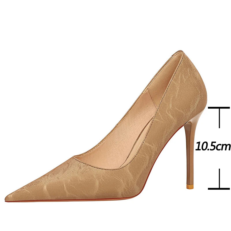 Shoes Retro Pumps Pointed Toe Stiletto High Heels ’s Nightclub Shoes New Heels Shoes Female Pumps