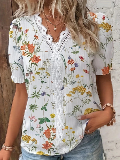 Ruffle Print T-shirt