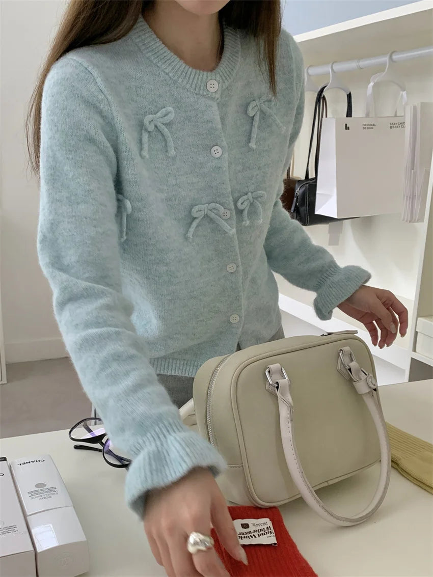 Sweet Coats Loose Office Lady Soft Autumn Ol Sweaters Knitted New Slim Daily