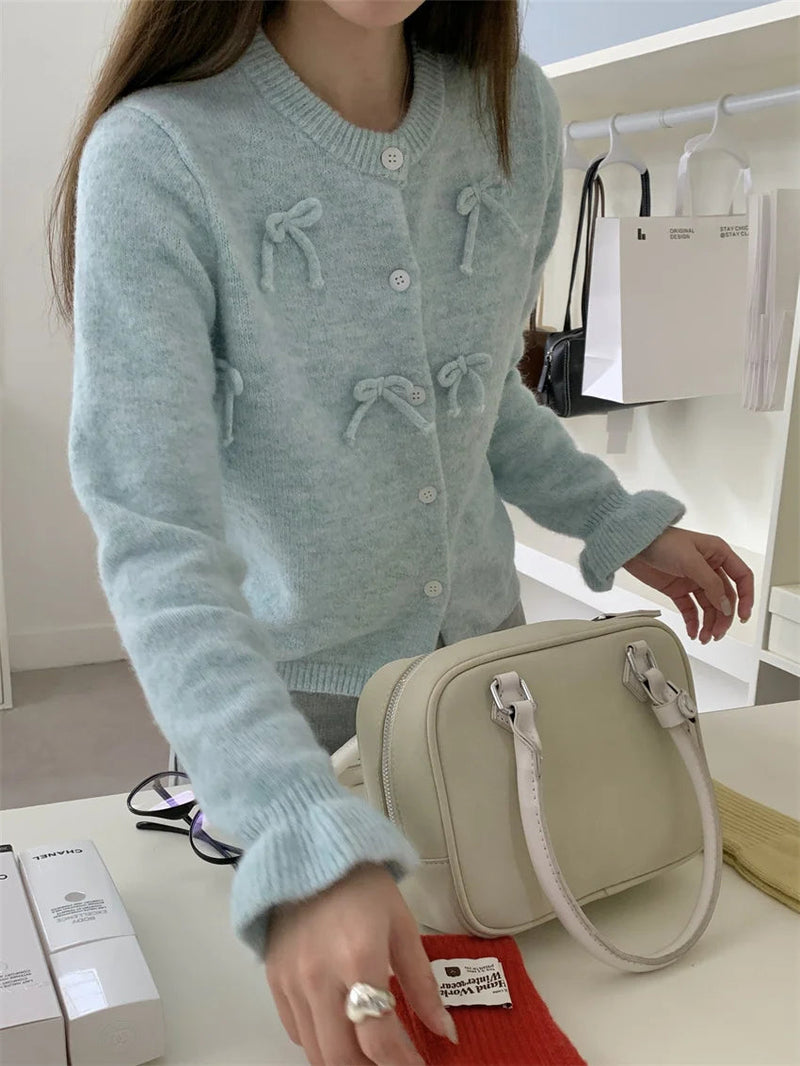 Sweet Coats Loose Office Lady Soft Autumn Ol Sweaters Knitted New Slim Daily