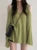 Korean Dongdaemun Off Shoulder Long Sleeve Sweater V-neck Oversize Pullover Youth Knitwear